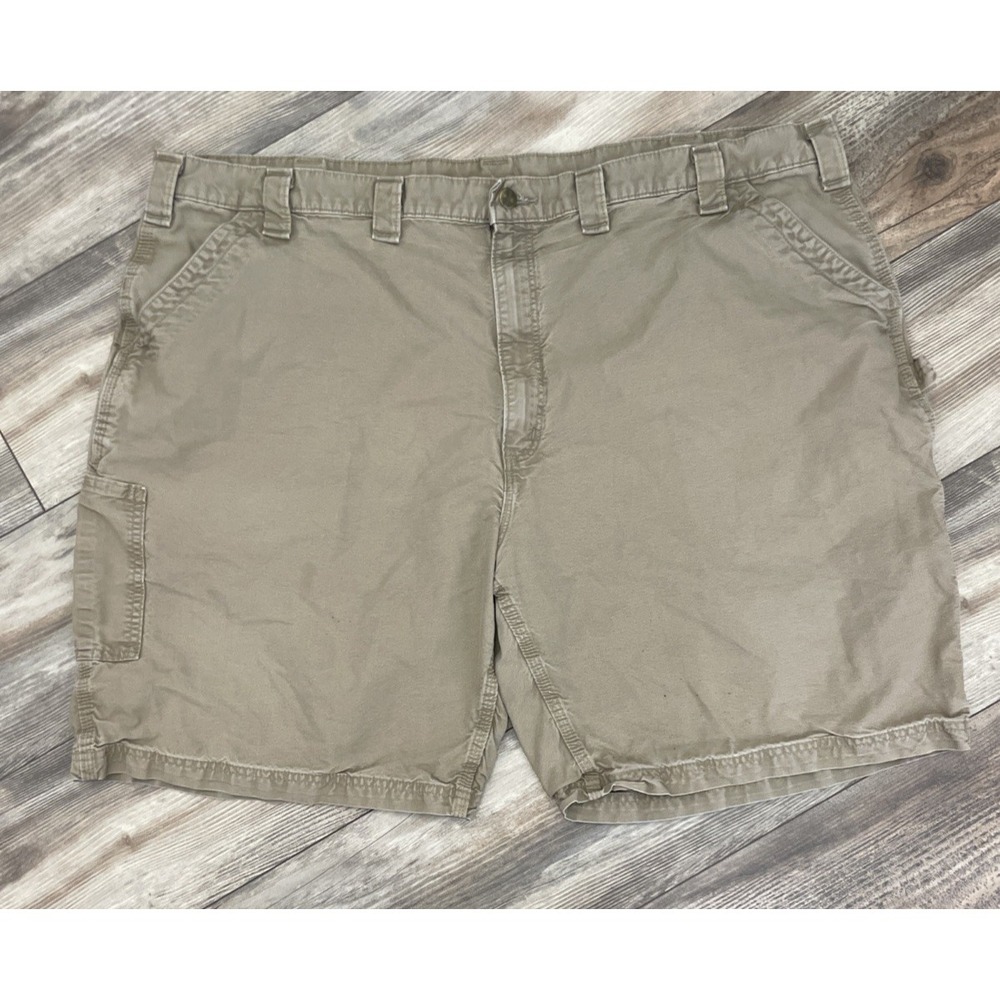Carhartt Shorts Mens Size 50 Brown Khaki Carpenter Original Utility Work B147